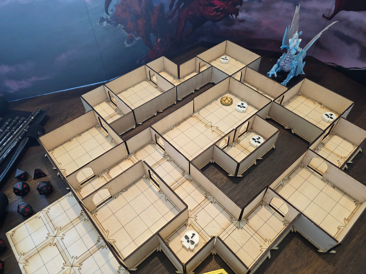 Deluxe 400-Piece Modular Dungeon Terrain Master Set