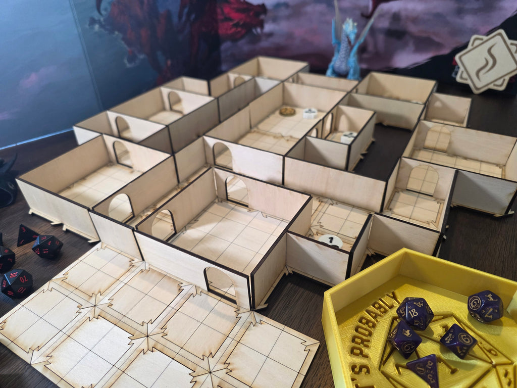 Deluxe 400-Piece Modular Dungeon Terrain Master Set