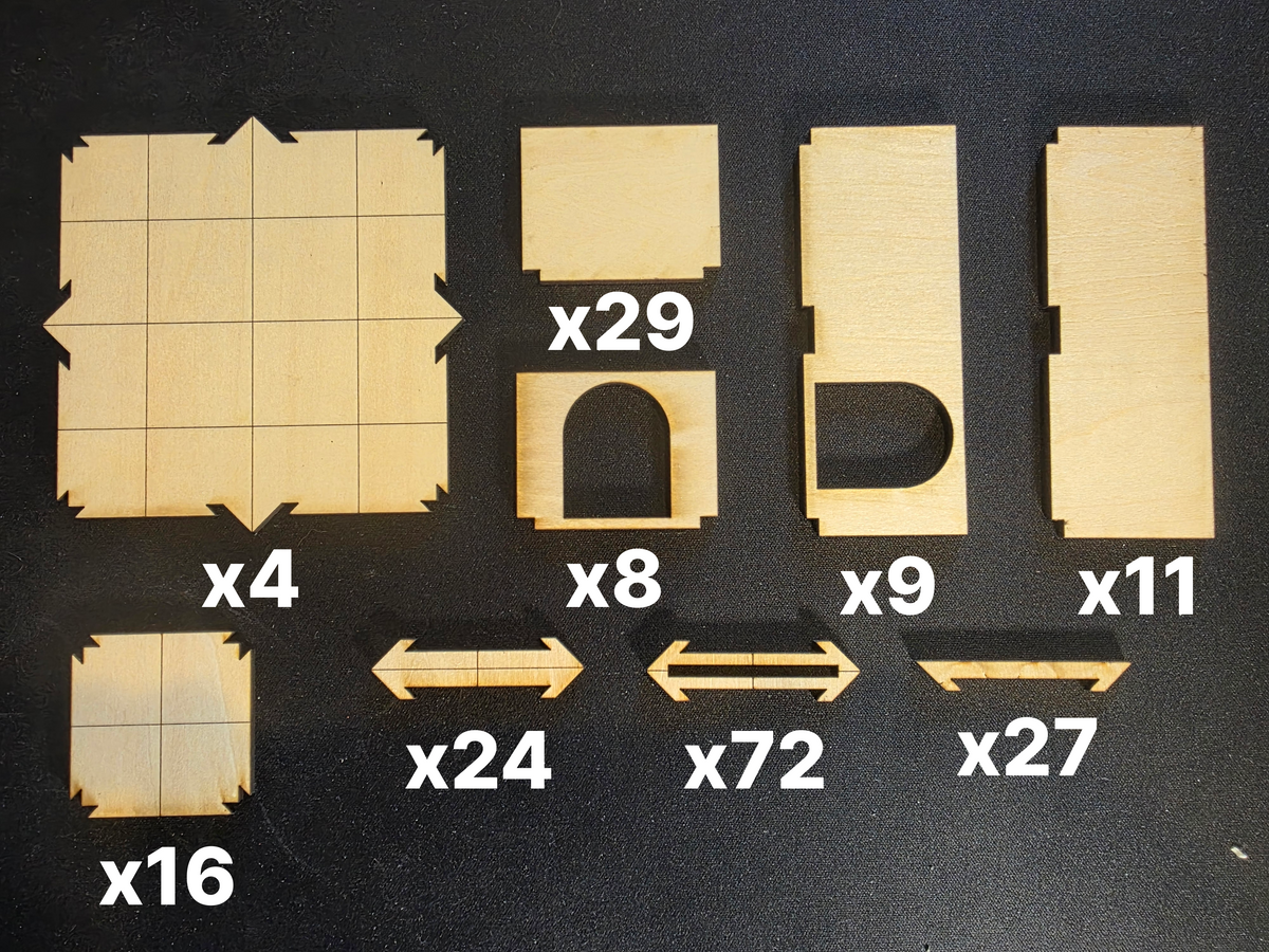 Standard 200-Piece Modular Dungeon Terrain Starter Set
